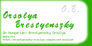 orsolya brestyenszky business card